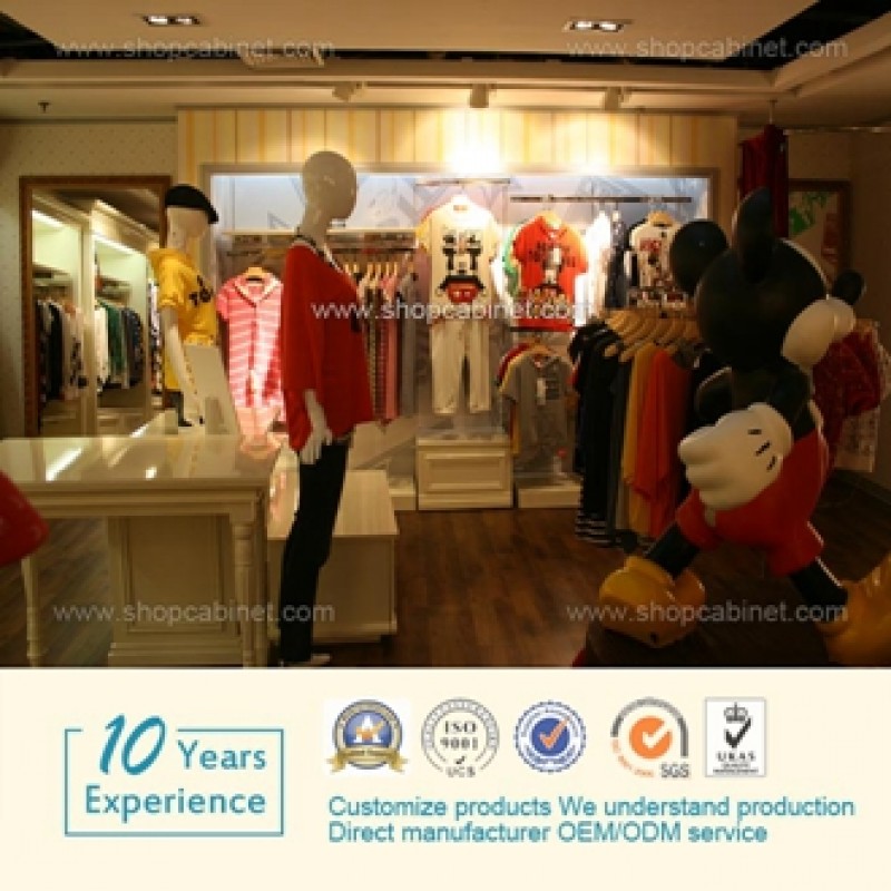 服装展示柜-服装展架-时尚女士奢华定制展示柜-1