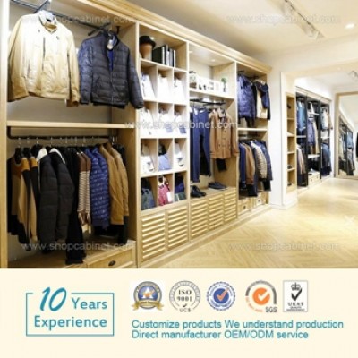 服装展示柜-服装展架-时尚服装店陈列架